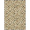 thumbnail image 2 of 5' X 8' Beige Tan And Taupe Geometric Washable Indoor Outdoor Area Rug, 2 of 5