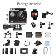 AKASO Brave 4 Pro 4K30FPS Action Camera - 131ft Waterproof Camera with Touch Screen Advanced EIS Remote Control 5X Zoom Underwater Camera Support External Mic