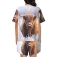 thumbnail image 3 of Lsque Cow Women's Short-Sleeved Pajama Set - 2 Piece Soft and Lightweight Sleepwear Set-XX-Large, 3 of 9