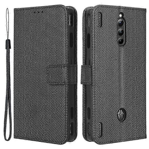 For Zte Nubia Red Magic 8 Pro+ 5g / Red Magic 8 Pro 5g Diamond Texture Pu Leather Stand Cover Shell Flip Wallet Phone Case