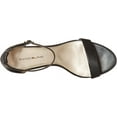 thumbnail image 5 of BANDOLINO Womens Black Padded Madia Round Toe Kitten Heel Buckle Dress Sandals 8 M, 5 of 8