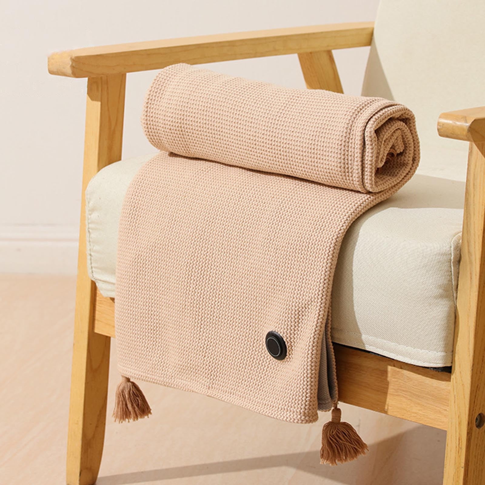 Portable Heated Shawl,USB Heated Travel Blanket With Zipper,Wearable Heated Throw Blanket Shawl（59*27.56Inch）