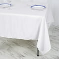 thumbnail image 5 of Balsa Circle 70"x70" Square Polyester Tablecloth - White, 5 of 8