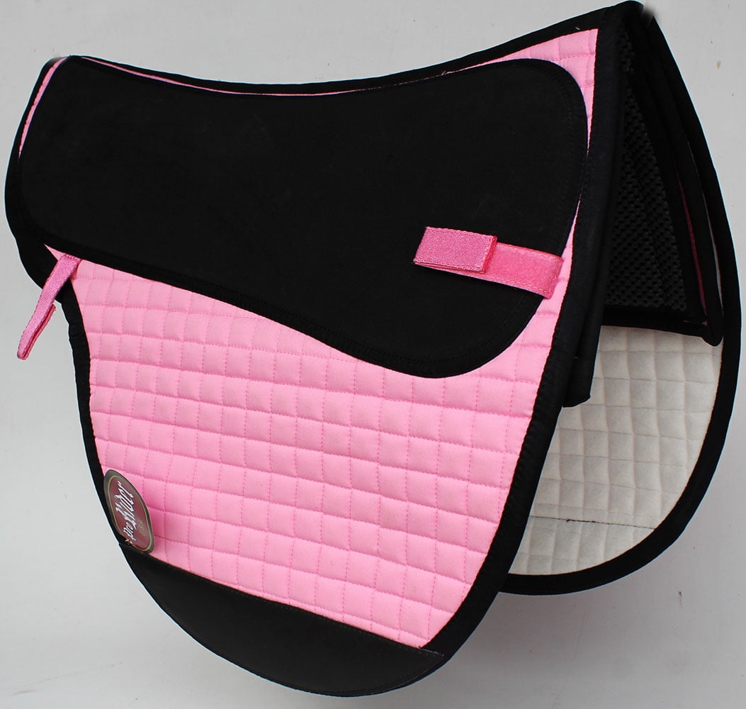 Horse English Treeless Endurance Gel Quilted Neoprene Equine Saddle Pad ...