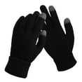 thumbnail image 3 of Men Women Winter Warm Knitted Gloves, Touchscreen Phone Gloves with Snowflake Pattern, Thick Cold Weather Gloves, Unisex All Season Thermal Screen Compatible Gloves C, 3 of 3