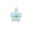 Blue, variant on HOOUN 60 pcs KC Gold Color Alloy Enamel Flower Charms 15x13MM DIY Jewelry Making-Pink