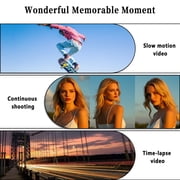 5K 75MP WiFi Vlogging Camera, 180 Degree Flip Screen, 18X Digital Zoom, 2 Batteries