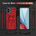 thumbnail image 2 of Dteck Magnetic Case for Motorola Moto G Stylus 5G 2023,Military-Grade Shockproof Silicone +PC Case Built-in Camera Stand Cover for Moto G Stylus 5G 2023,Red, 2 of 8