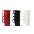 thumbnail image 5 of COZA DESIGN Cocina Casual Plastic Mug Sets, 4 pcs, 4.2 oz, Bold Red, 5 of 8