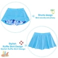 thumbnail image 7 of Girls 2 Piece Tankini Swimsuit Summer Boyshort Girls Bathing Suit with Shorts with Beach Skirt Swimwear 5-16 Years, 7 of 7