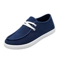 thumbnail image 2 of Slip On Shoes for Women Men, Casual Canvas Lightweight Breathable Flat Loafers, Comfy Daily Walking Fashion Round Toe Driving Flats, 2 of 4
