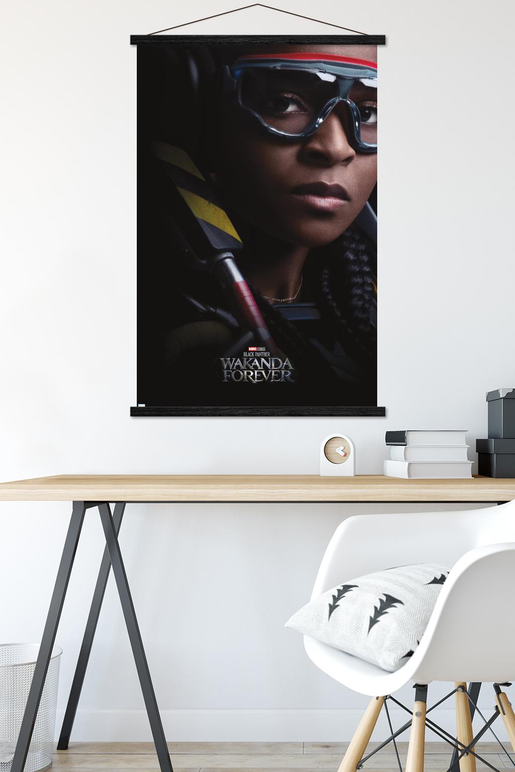 Marvel Black Panther: Wakanda Forever - Ironheart One Sheet Wall Poster with Magnetic Frame, 22.375" x 34"