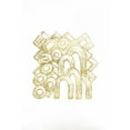 thumbnail image 2 of Stramel, Renee W. 14x18 Gold Ornate Wood Framed with Double Matting Museum Art Print Titled - Gold Foil Playground I, 2 of 4