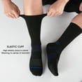 thumbnail image 2 of COOPLUS Mens Long Crew Socks Cushioned Cuff Socks for Men Casual Breathable Running 6 Pairs, 2 of 8