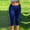 Blue, variant on Asgosdo Women's Capris Pants High Waisted Solid Color Side Slit Slim Fit Stretchy Casual Yoga Trousers
