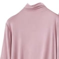 thumbnail image 3 of Oplxuo Modal Soft Pajamas Sets for Women Half Sleeve Mock Neck Soft Sleepwear Matching 2 Pieces Lounge Set Comfy Nightwear, 3 of 4