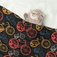thumbnail image 2 of Naloa Compass And Mountains In Bicycle Wheels1 Dog Blanket, 3 Sizes Cat Blanket for Indoor Cats Large Medium Small Dog Gifts-Large, 2 of 8
