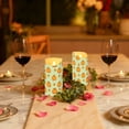 thumbnail image 6 of Pumpkin Flameless Candles 2 PCS with Remote Realistic Moving Flame LED Tapered Pillar Set for Home Decor, 6 of 7