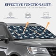 thumbnail image 4 of Wukai Glowing Butterfly Car Front Windshield Sun Shade,Sun Visor Shield Block Automotive Interior Protector Blocks UV Rays-Large, 4 of 6