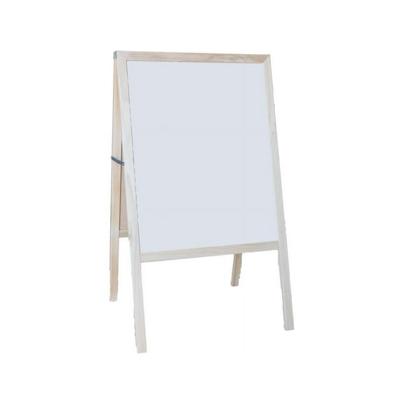 Crestline Products Natural White Dry Erase Black Chalkboard Marquee Easel, 42 Inch x 24 Inch