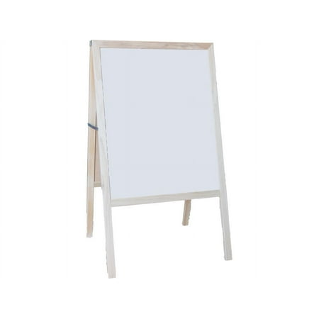 Crestline Products Natural White Dry Erase Black Chalkboard Marquee Easel, 42 Inch x 24 Inch
