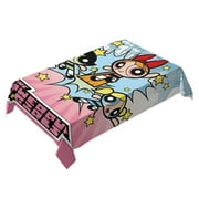 The Powerpuff Girls square tablecloth has an iconic print, fits most tables, and is easy to care for. It adds a nostalgic touch and is perfect for fans，55" x 71"（140*180cm）