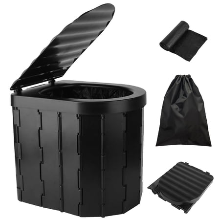 Portable Emergency Folding Toilet – Heavy-Duty Outdoor Porta Potty