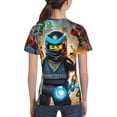 thumbnail image 5 of Ninjago Comedy Teen T-Shirt Crewneck Short Sleeve Double-Sided Print Summer Tee Shirts Top For Youth Boys Girls Children X-Large, 5 of 7