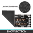 thumbnail image 7 of Black Plaid Rugs and Mats Non Skid Washable Absorbent Microfiber Soft Kitchen Mat for Floor Set Of 2 Decor Stain Resistant 17"x47"+17"x30", 7 of 7
