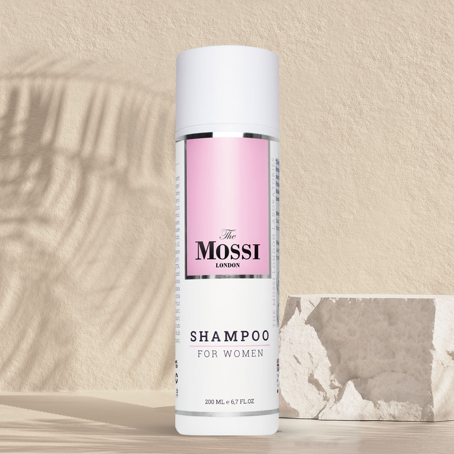 The Mossi London Anti Hair Loss Shampoo for Women, Supports Hair Growth, Anti Residue, Against Thinning Hair, All Hair Types, Praben/SLS/SLES/Alcohol Free, (6.7 fl.oz 200 ml)