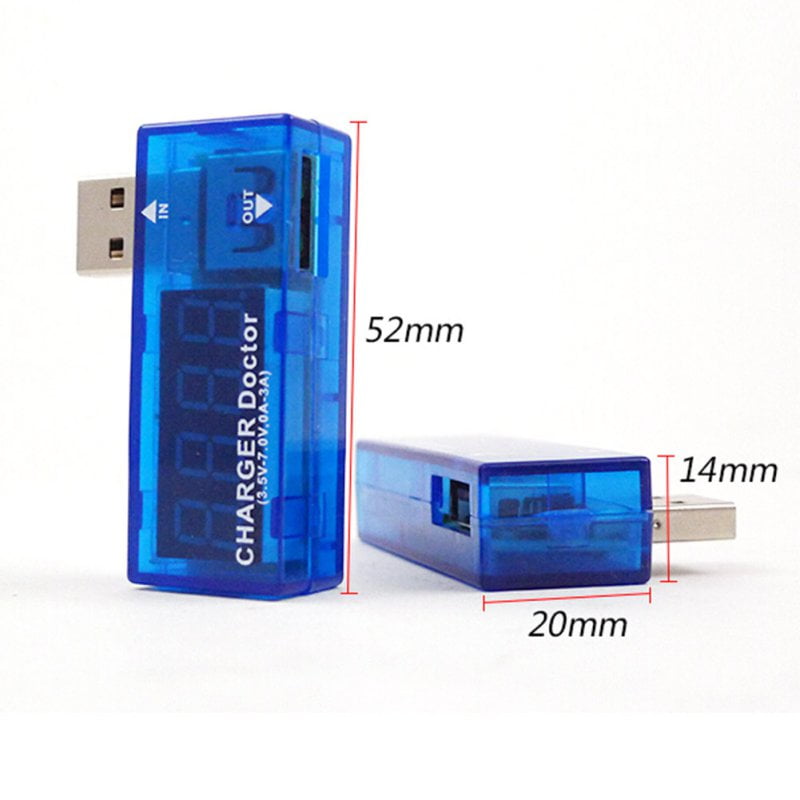 LIPOVOLT USB Charger Doctor Voltage Current Meter Mobile Battery Tester Power Detector 