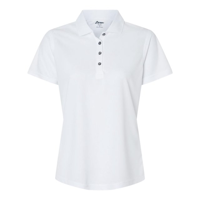 Paragon Polo en Maille Mini de Performance Saratoga pour Femmes, TP, Blanc