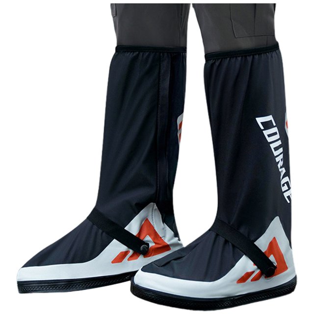 asddcavvf Men's Women's Motorcycle High Cut Rain Boots Outdoor Riding Shoe Covers