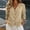 A1 Beige, variant on Linen Tops for Women 3/4 Sleeve Button Down Detail Shirts V Neck Blouses Casual Lightweight Suit Jacket Henley Shirt Summer Fall Loose Fit Outfits Clothing 2026 Peasant Blouses Grey