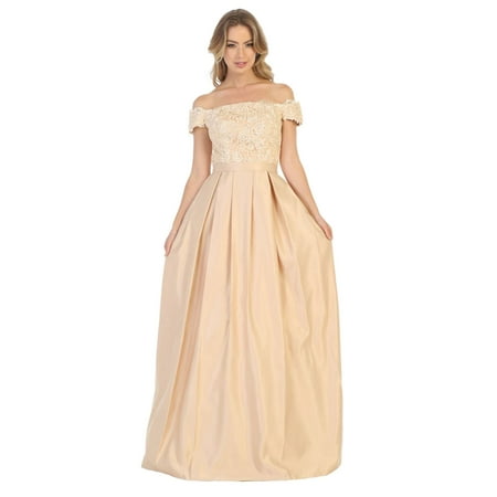 Off The Shoulder Long Ballroom Classy Dress