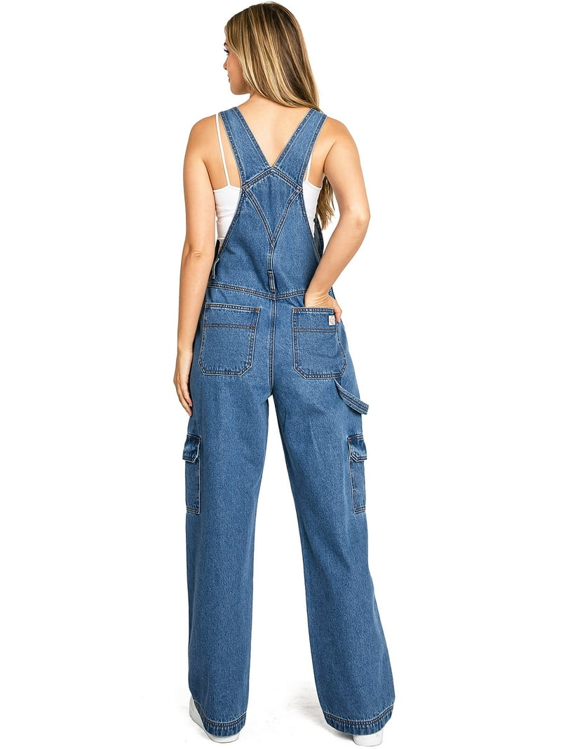 Lana Roux 90s Retro Revolt Dungaree Cargo Utility Jean
