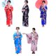 thumbnail image 2 of Guardurnaity Mujeres Niñas Satén Japonés Kimono Largo Yukata Foto Cosplay Disfraz Disfraces de disfraces rojo, 2 of 6