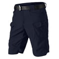 thumbnail image 2 of Nylon Tactical Shorts Mens Waterproof Hiking Fishing Breathable Quick Dry Cargo Short Shorts Regular Tool Shorts(NO Belt) Black S, 2 of 8