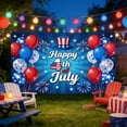 thumbnail image 7 of Memorial Day Saving!4th of July Decorations, 4th Of July Background Cloth Set Stylish Patriotic Decor Photo Scene Hanging Fabric For Independence Day Home Yard Party Picture Use, 7 of 7