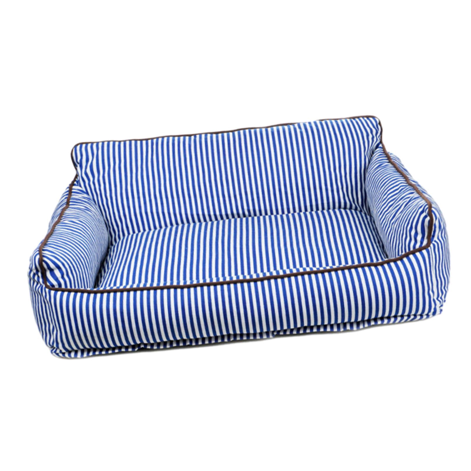 Bvdfgk Cat Sofa Bed Dog Couch Indoor Cats with Zipper Cat Furniture Cat Condo Pet Couch Blue 56cmx47cmx23cm