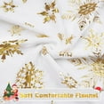 thumbnail image 4 of Christmas Blanket Silver Snowflake Christmas Throw Blanket, Snowflake Christmas Blankets and Throws Soft Warm Flannel Christmas Throw Blankets for Couch, Bed, Sofa, 50 x 60 Inches, Silver, 4 of 6