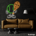 thumbnail image 3 of Craftnamesign Tennis Ball Neon Sign, Tennis Lover Gifts, Tennis Club Decor, 3 of 4