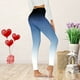 thumbnail image 3 of Gibobby Pantalones térmicos para mujer Leggings para mujer con estampado degradado, informales, cómodos, para el , pantalones para botas(Azul celeste,M), 3 of 4