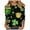 12 Green, variant on St Patricks Day T Shirts, Women 3/4 Sleeve Tee, Round Neck Tops Blouses Women's Loose St. Patrick's Day Printed Shirt 3/4 Sleeved Crew-Neck Tops T-Shirt Blouse