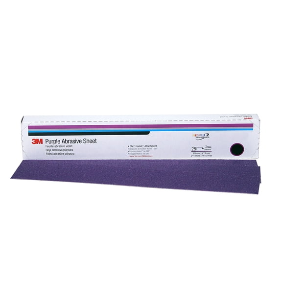 3M Imperial Hookit Sheet 740I, 01794, 2-3/4 in x 16-1/2 in, 36E, 25 sheets per carton, 4 cartons per case