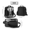 thumbnail image 2 of Lsque Indian Elephant Lunch Bag Lunch Box for Women Men Reusable Insulated Lunch Tote Bag,Leakproof Thermal Cooler Sack Food Handbags Case High Capacity, 2 of 9