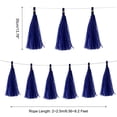 thumbnail image 2 of Uxcell 20Pcs Drak Blue Tassel Garland Banner w Rope for Wedding Birthday Party Decoration, 2 of 6
