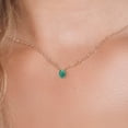 thumbnail image 3 of Gem Stone King 14K Yellow Gold Green Malachite Pendant Necklace for Women | 2.00 Cttw | Gemstone Birthstone | Oval 8X6MM | With 18 inch Chain, 3 of 6