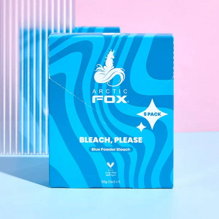 Arctic Fox Bleach, Please Blue Powder Bleach 5-Packs Vegan Cruelty