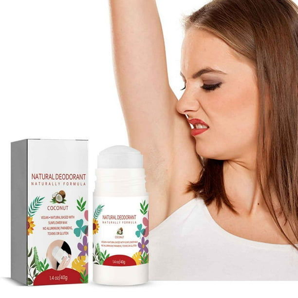 Desodorante corporal con esencia de coco y cera de girasol, apto para niños, dermatológicamente probado - 40 g / 1,41 fl oz